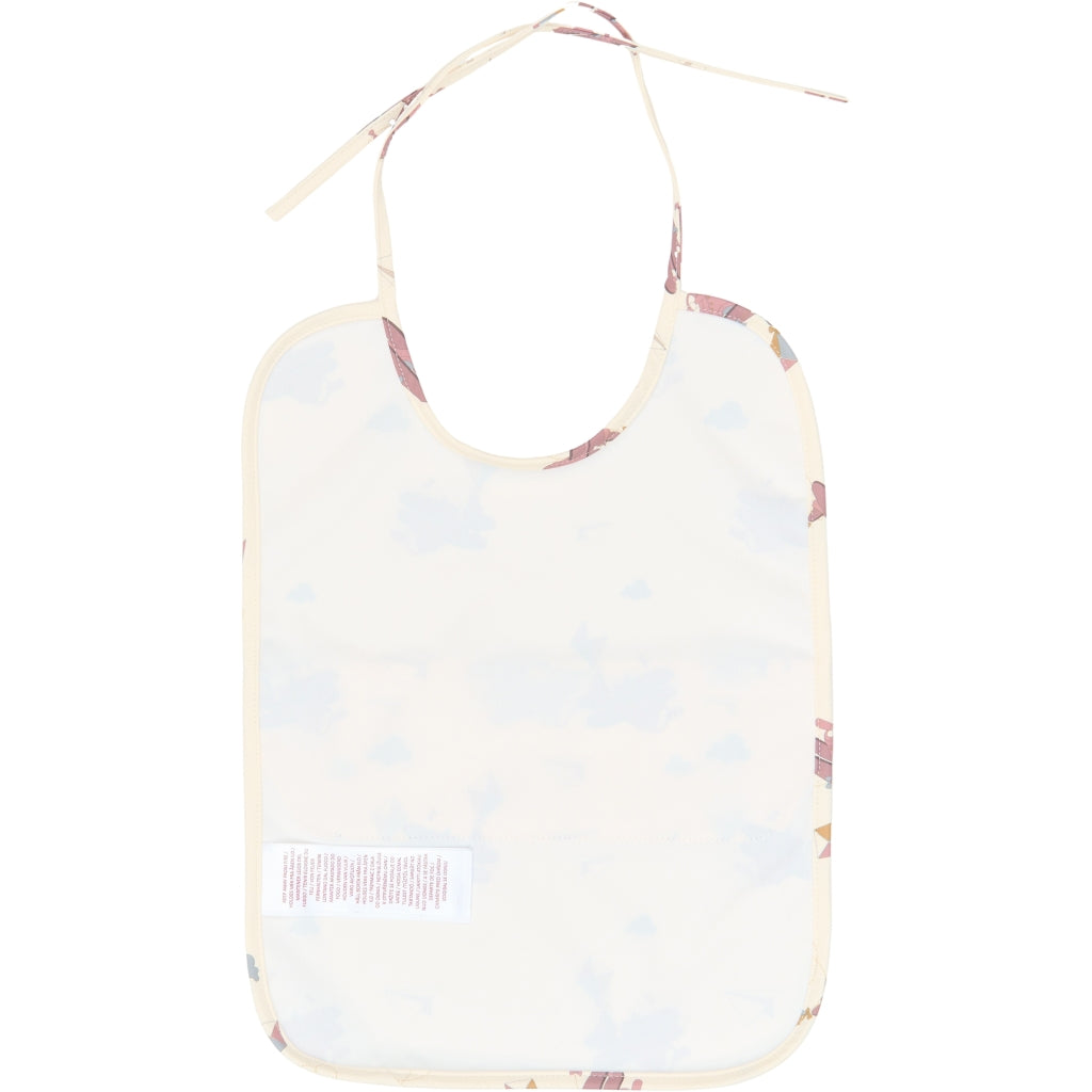 Fabelab Long Bib 2-pack - Little Flyers AOP Ash Rose Hagesmække og savlesmække Ash Rose