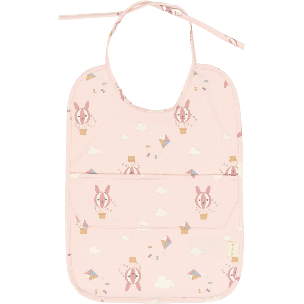 Fabelab Long Bib 2-pack - Little Flyers AOP Ash Rose Hagesmække og savlesmække Oxford Tan