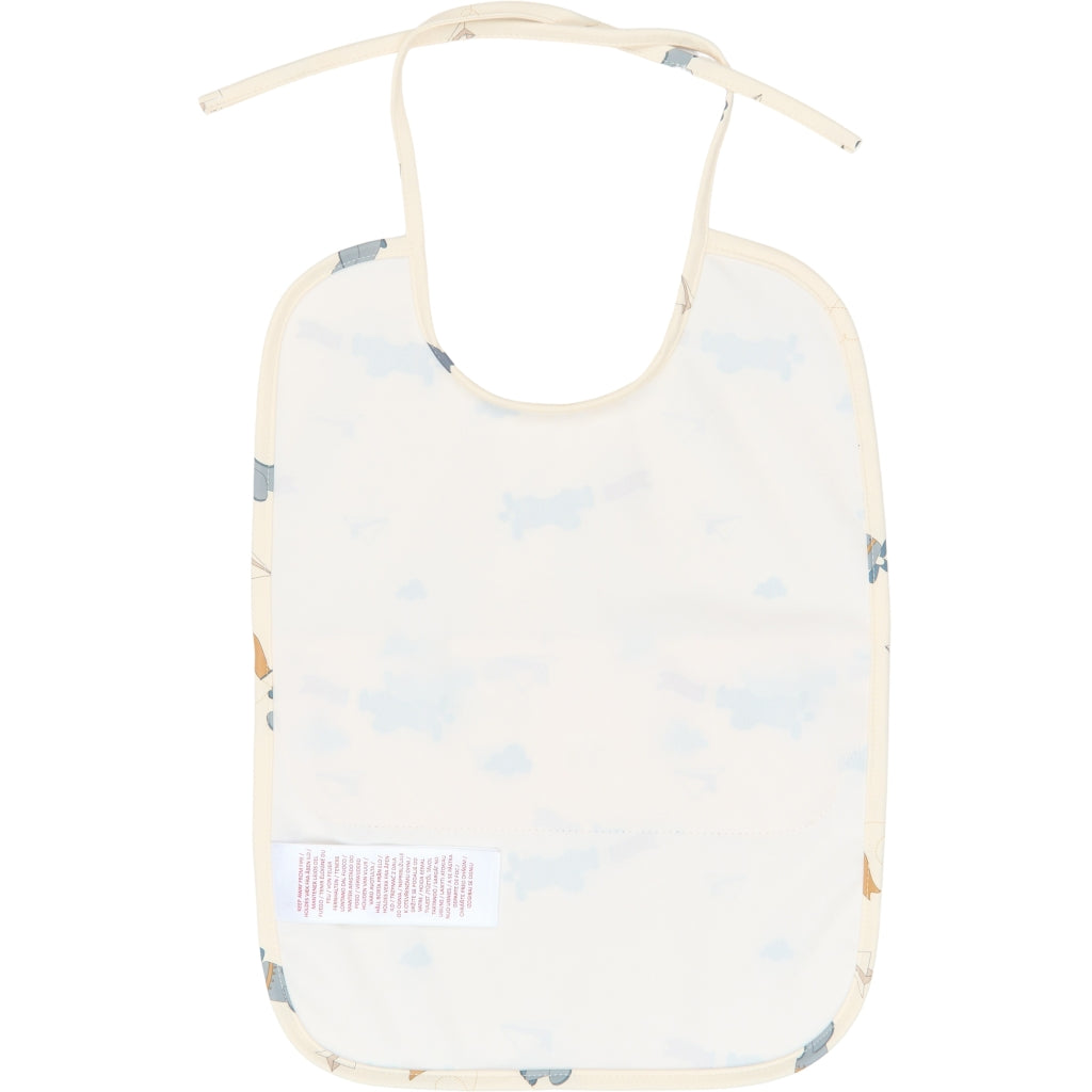 Fabelab Long Bib 2-pack - Little Flyers AOP Slate Hagesmække og savlesmække Slate