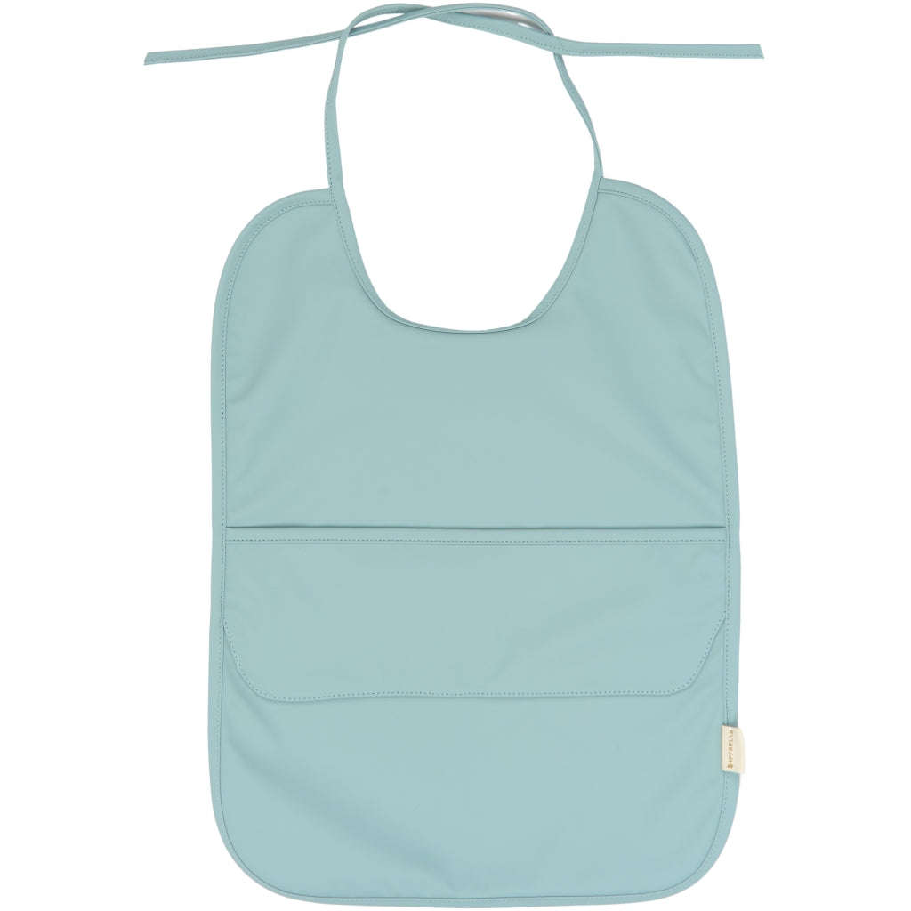 Fabelab Long Bib 2-pack - Little Flyers AOP Slate Hagesmække og savlesmække Slate