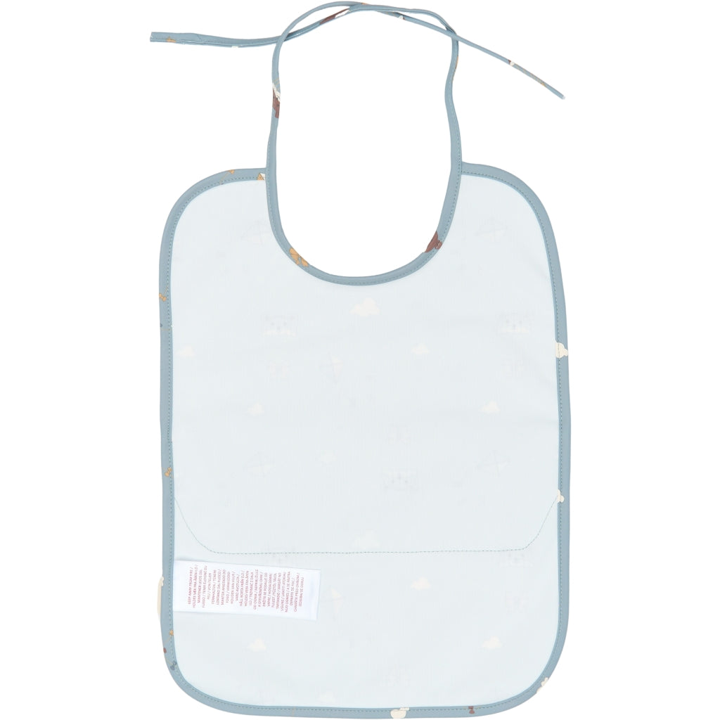 Fabelab Long Bib 2-pack - Little Flyers AOP Slate Hagesmække og savlesmække Wood Thrush