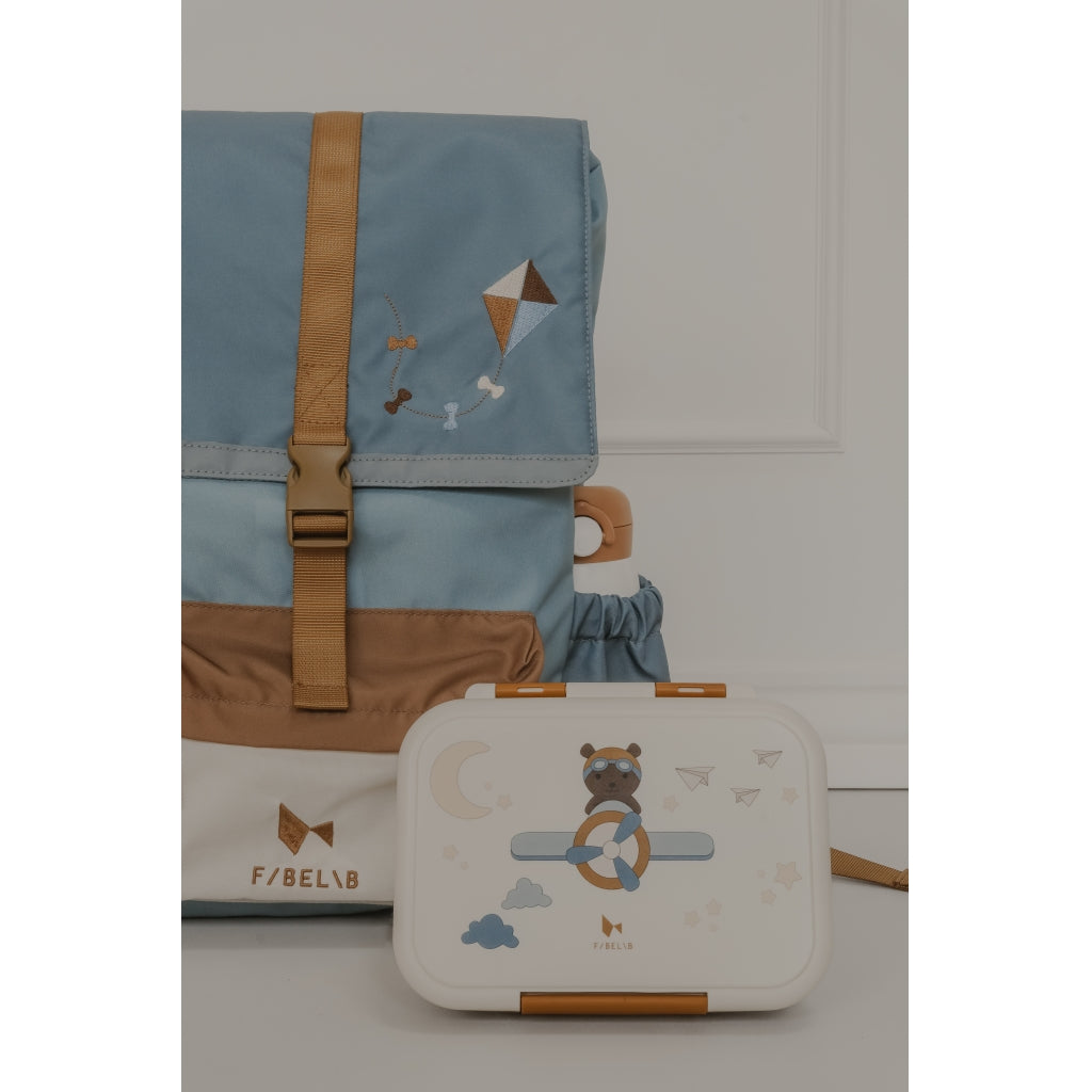 Fabelab Lunch Box - Bear Air Plane Lunchboxes & Containers Whisper White