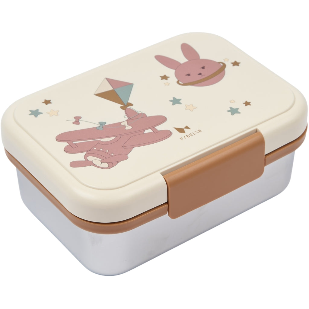 Fabelab Lunch Box - Bunny Air Plane Lunchboxes & Containers Whisper White