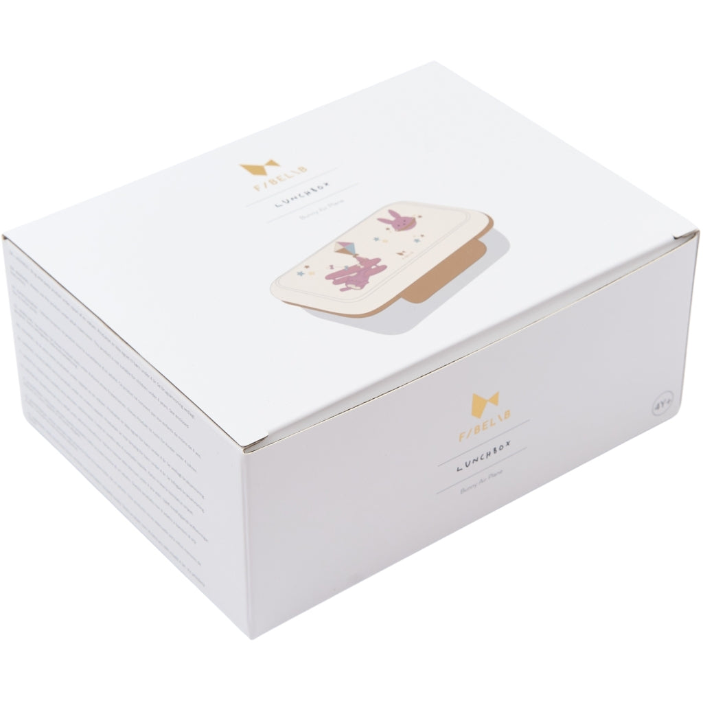 Fabelab Lunch Box - Bunny Air Plane Lunchboxes & Containers Whisper White