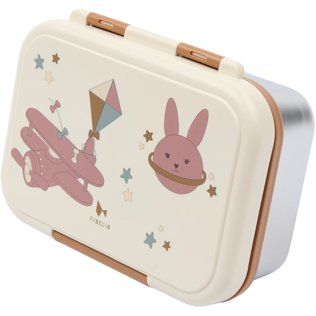 Fabelab Lunch Box - Bunny Air Plane Lunchboxes & Containers Whisper White