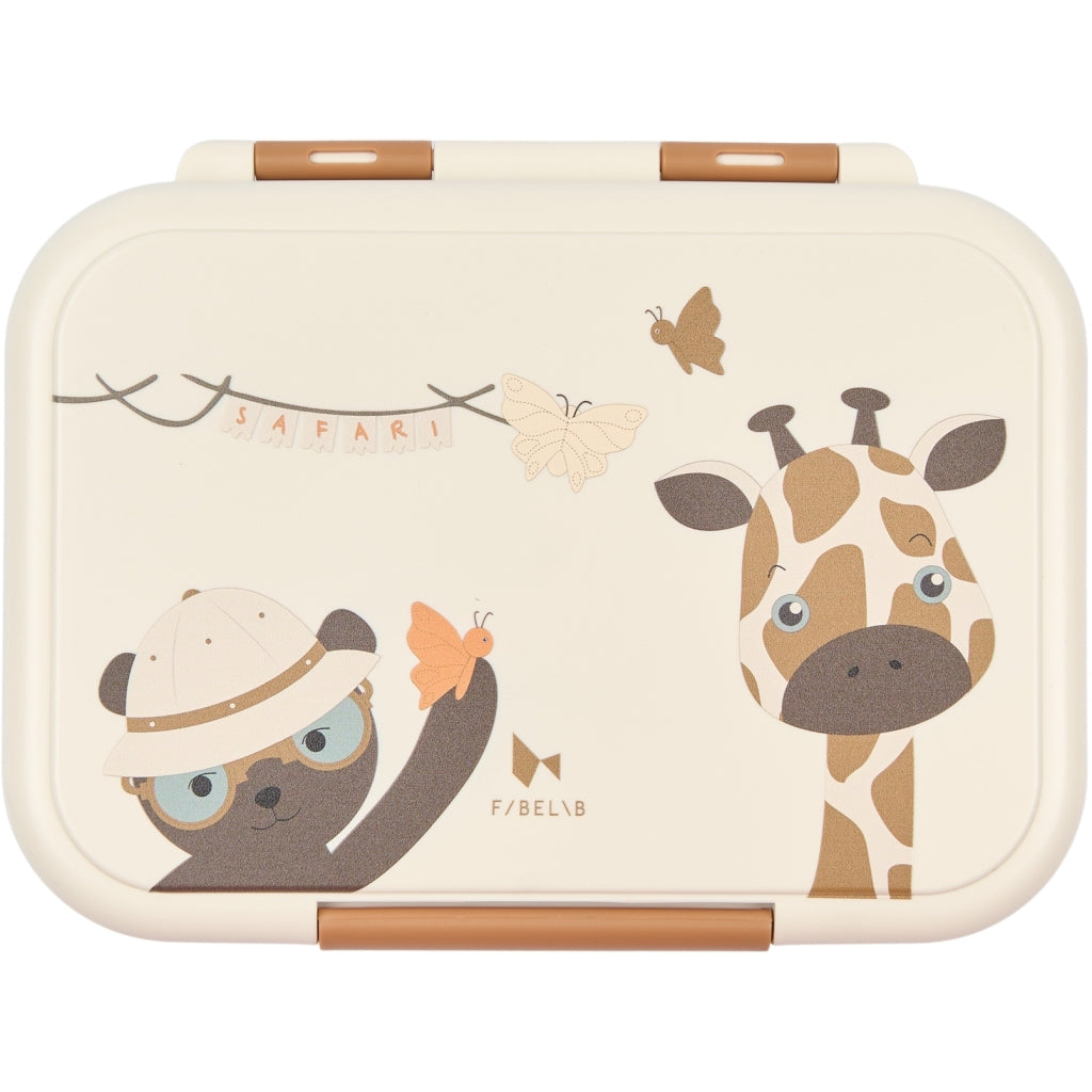 Fabelab Lunch Box - Safari Jungle Bear Lunchboxes & Containers Whisper White