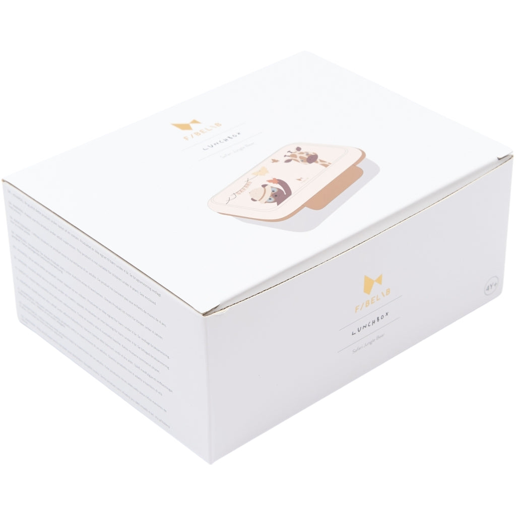 Fabelab Lunch Box - Safari Jungle Bear Lunchboxes & Containers Whisper White