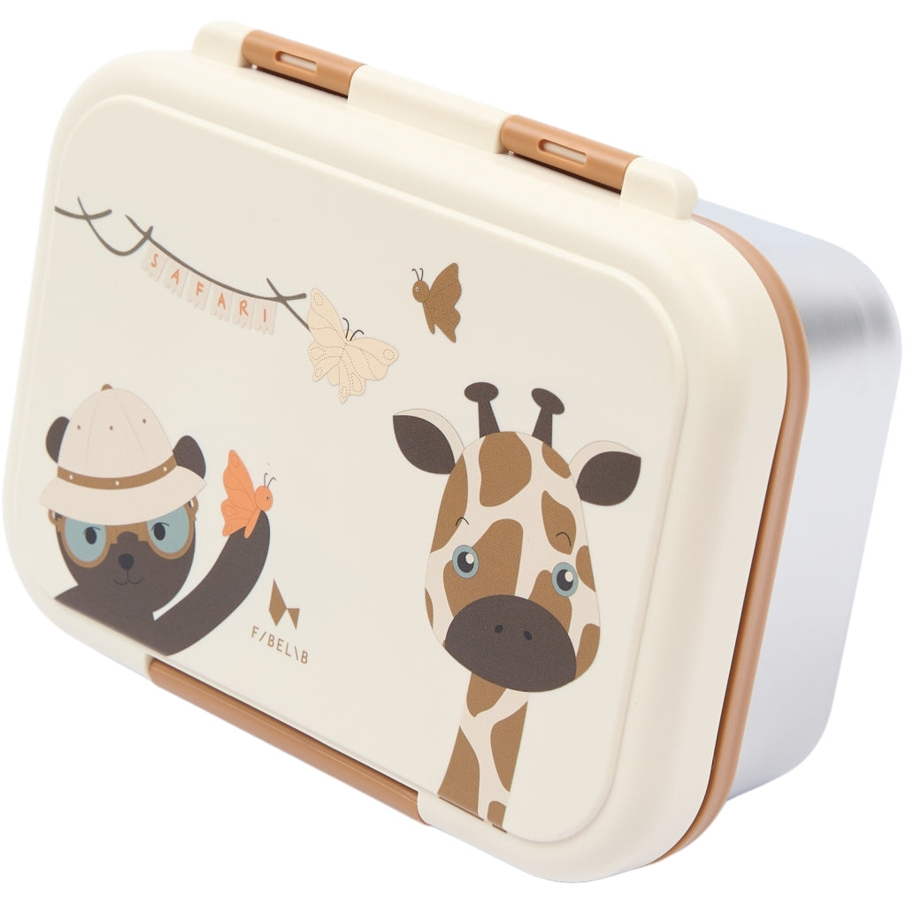 Fabelab Lunch Box - Safari Jungle Bear Lunchboxes & Containers Whisper White