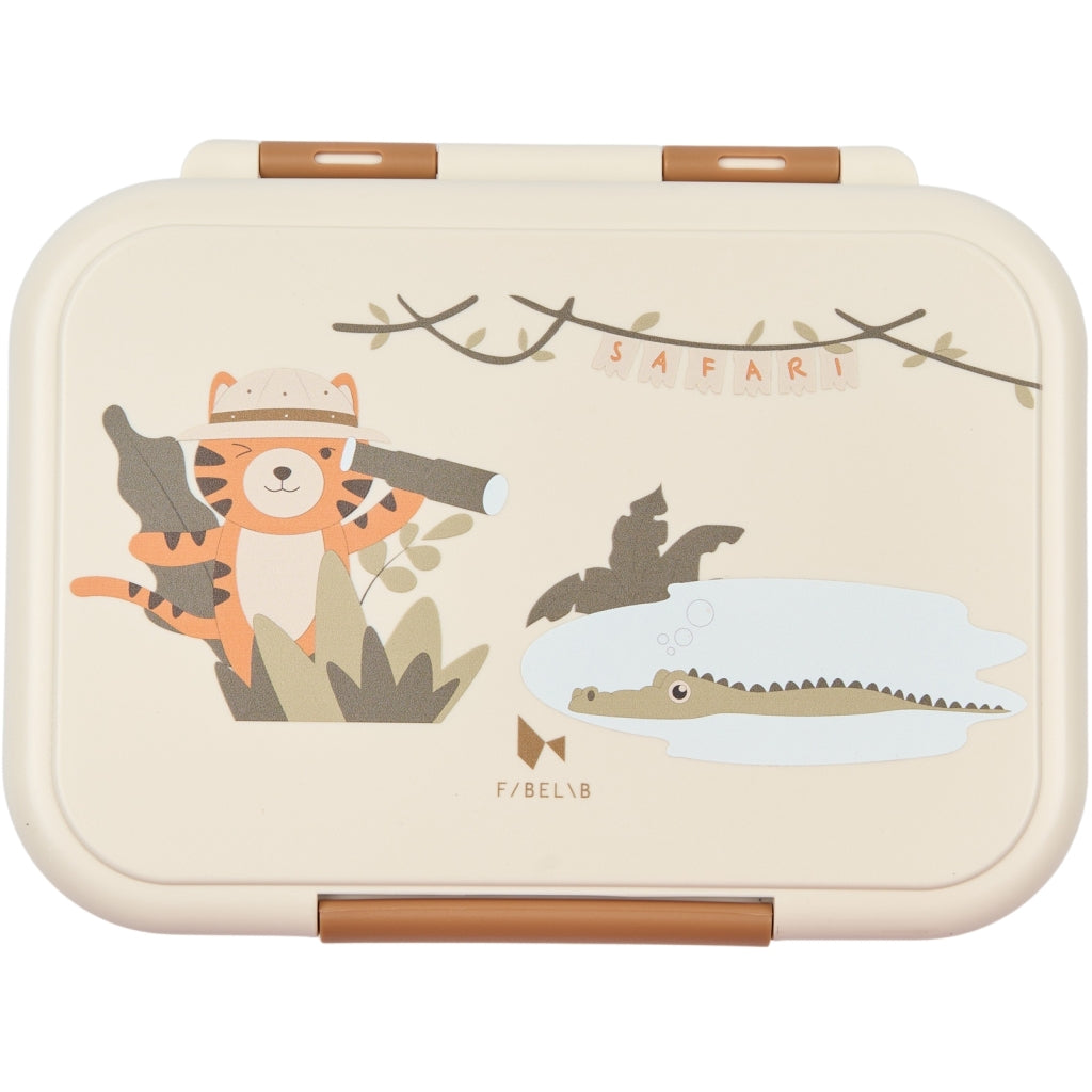 Fabelab Lunch Box - Safari Jungle Tiger Lunchboxes & Containers Whisper White