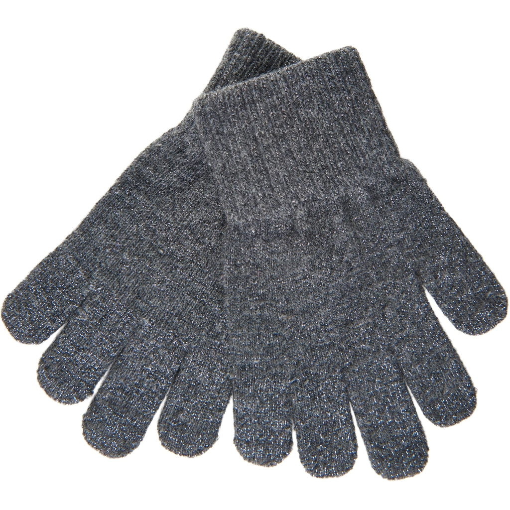 Mikk-Line MAGIC Strik Handsker Glitter 3-Pak Accessories Dark Mink-Black-Antrazite