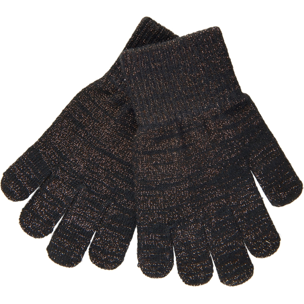 Mikk-Line MAGIC Strik Handsker Glitter 3-Pak Handsker og luffer Dark Mink-Black-Antrazite