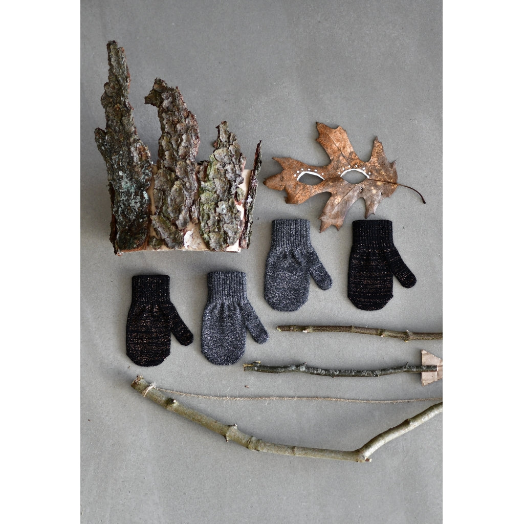 Mikk-Line MAGIC Strik Vanter Glitter Accessories Black