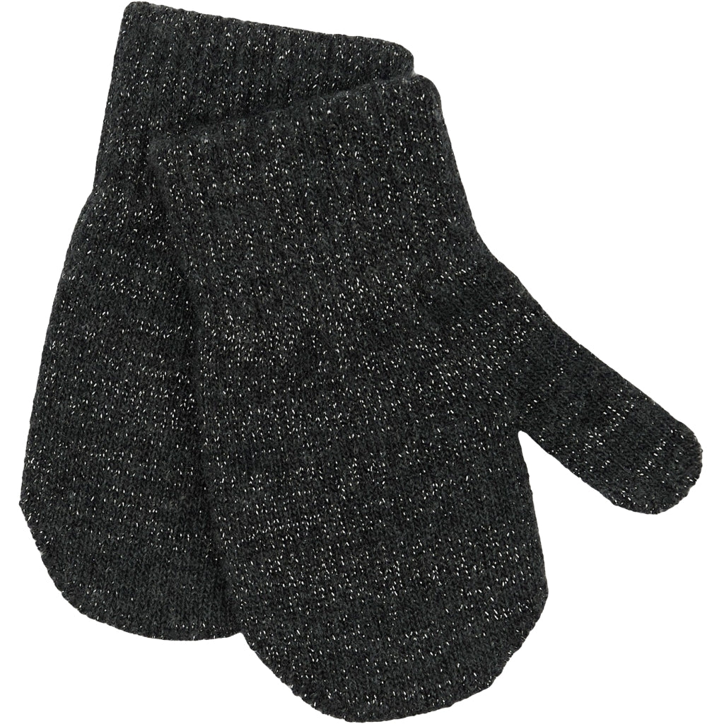 Mikk-Line MAGIC Strik Vanter Glitter 3-Pak Accessories French Roast-Black-Antrazite