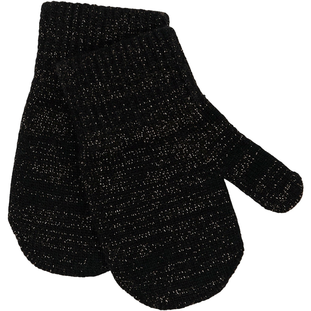 Mikk-Line MAGIC Strik Vanter Glitter 3-Pak Accessories French Roast-Black-Antrazite