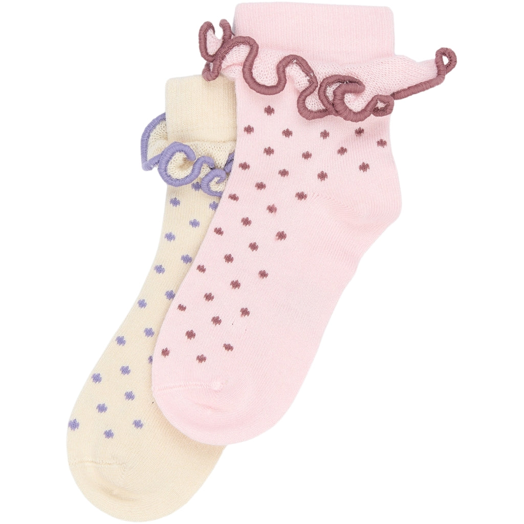 MINIPOP MPopMarra Bamboo Ankle Socks 2-pack Socks Rose Quartz
