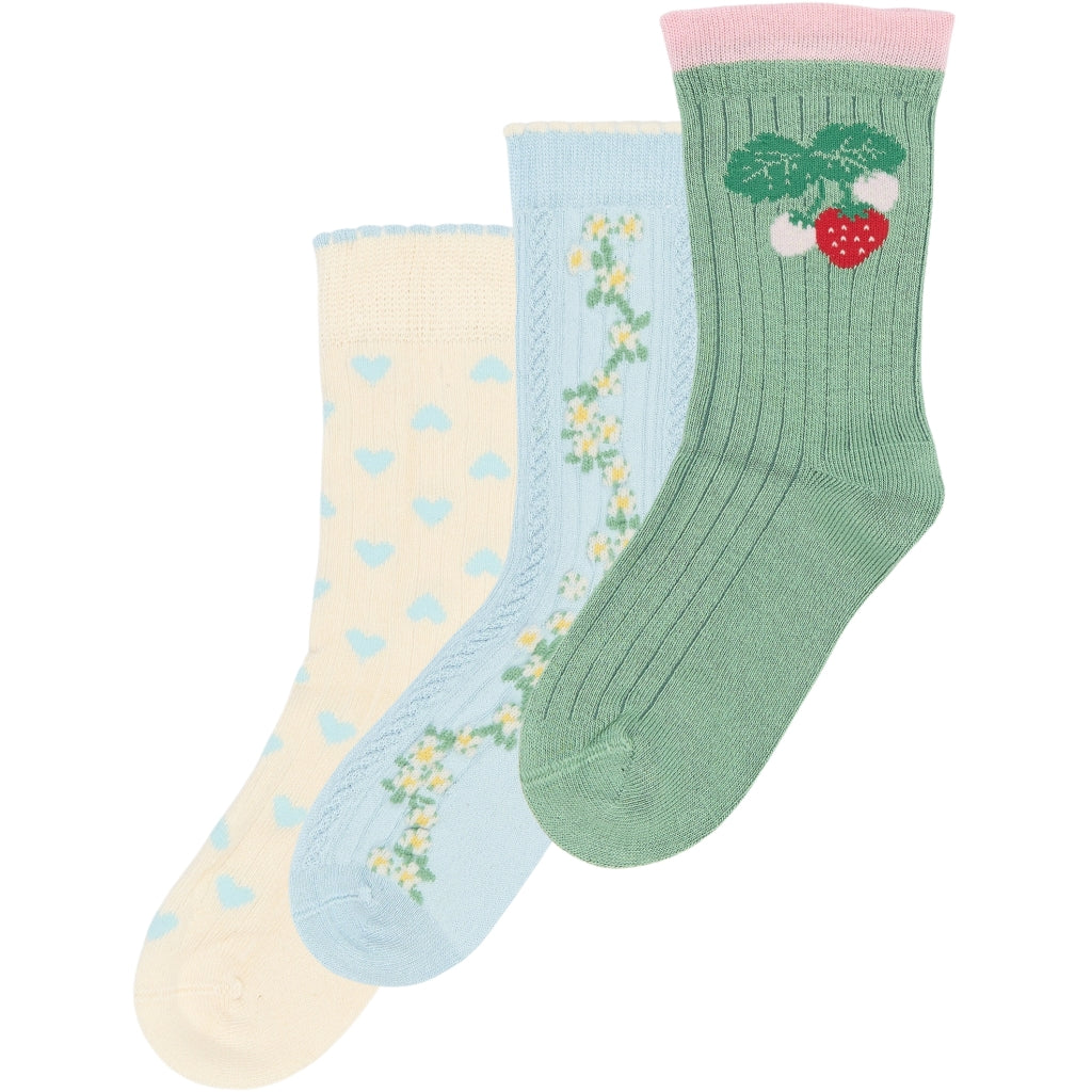 MINIPOP MPopMarry Bamboo Socks 3-pack Socks Clear Sky