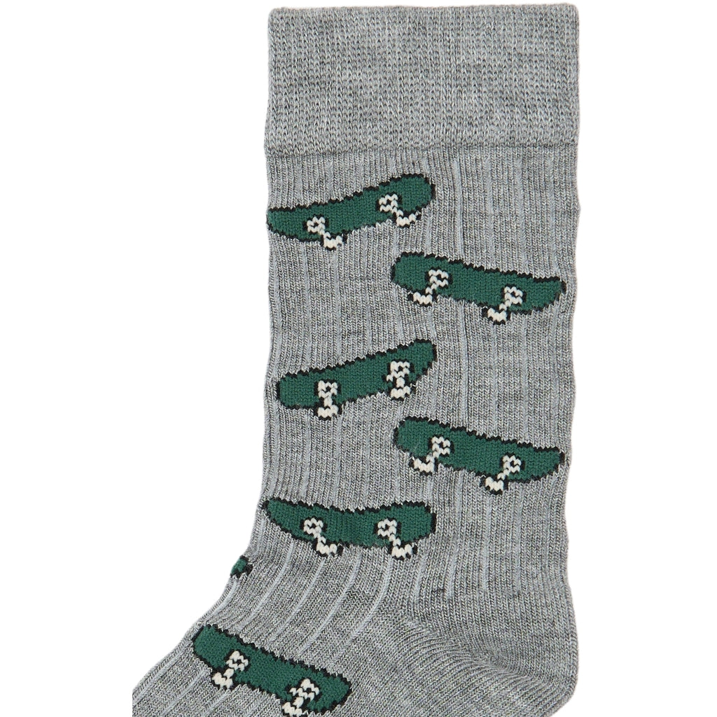 MINIPOP MPopMats bambussok Socks Light Grey Melange