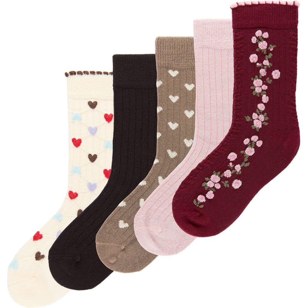MINIPOP MPopMena Bambusstrømper 5-pack Socks Coffee Brown