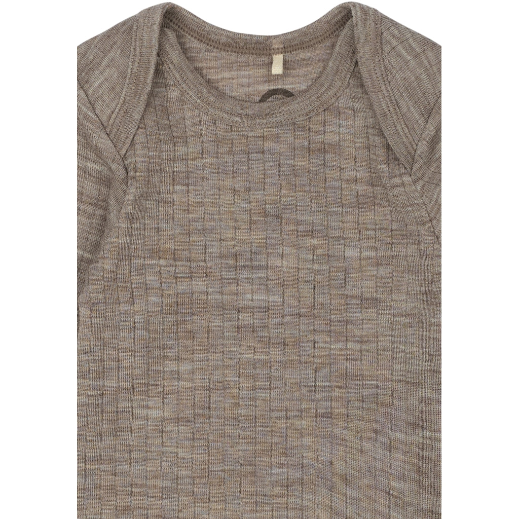 Mikk-Line Merino Wool LS Body Uld Melange Denver