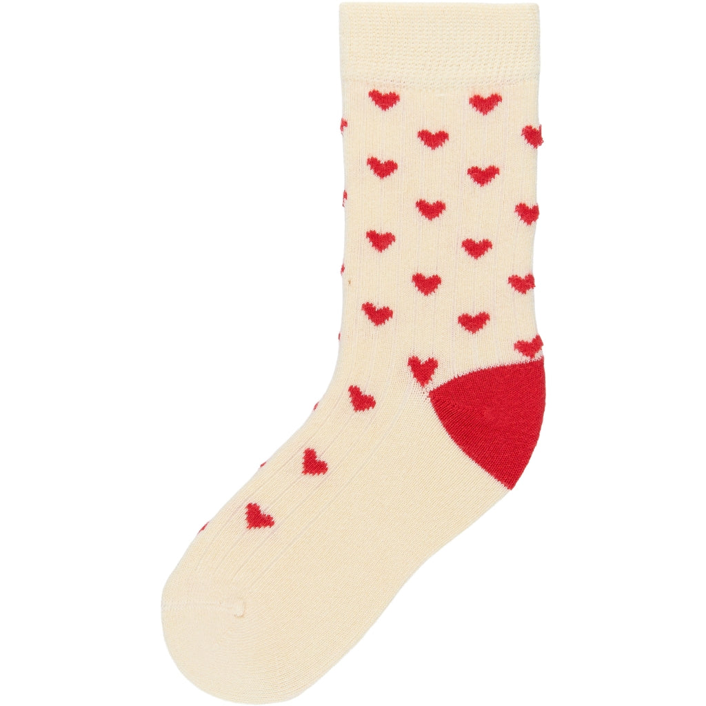 MINIPOP MiniPop® Bamboo Heart Socks Socks Bright Red