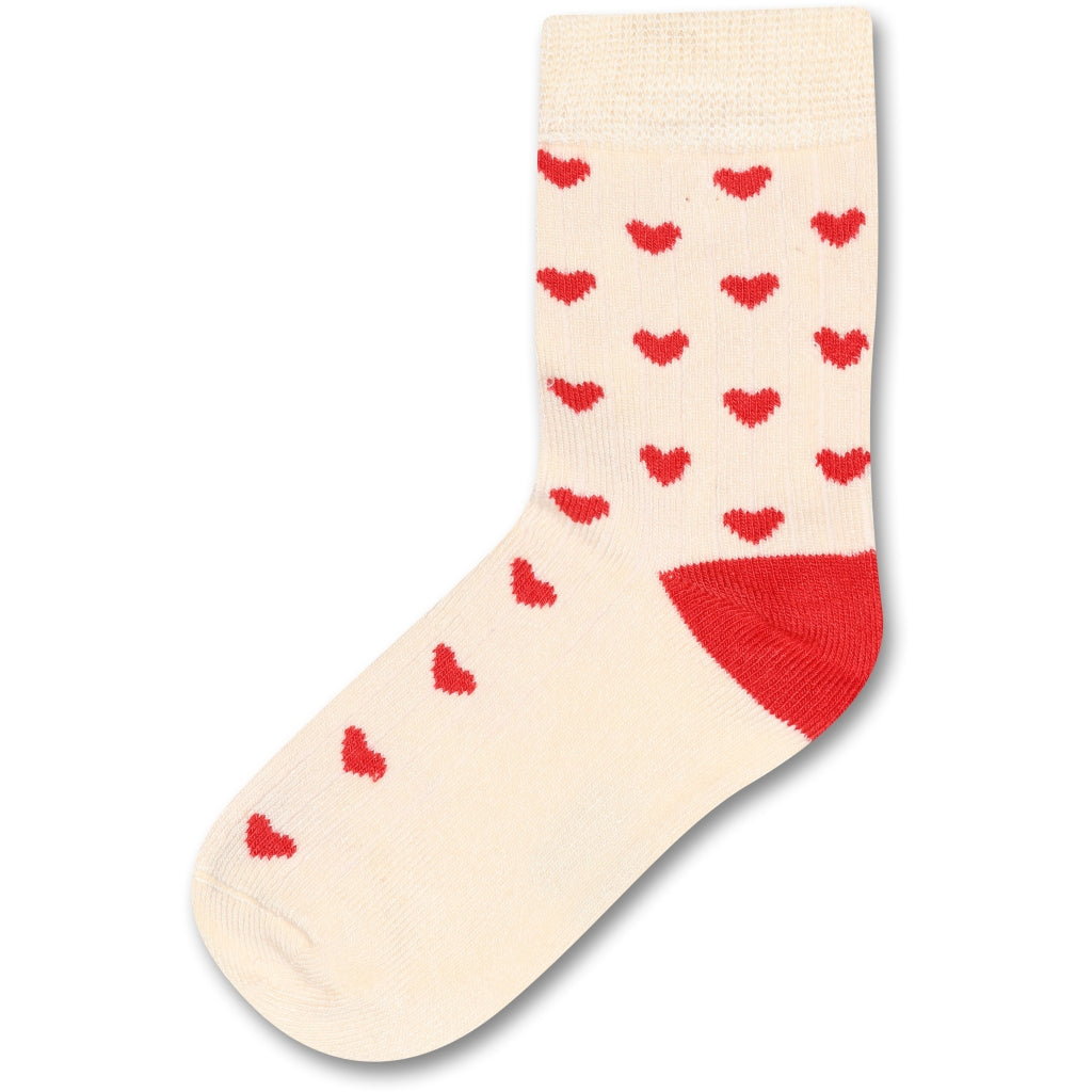 MINIPOP MiniPop® Bamboo Heart Socks Socks Bright Red