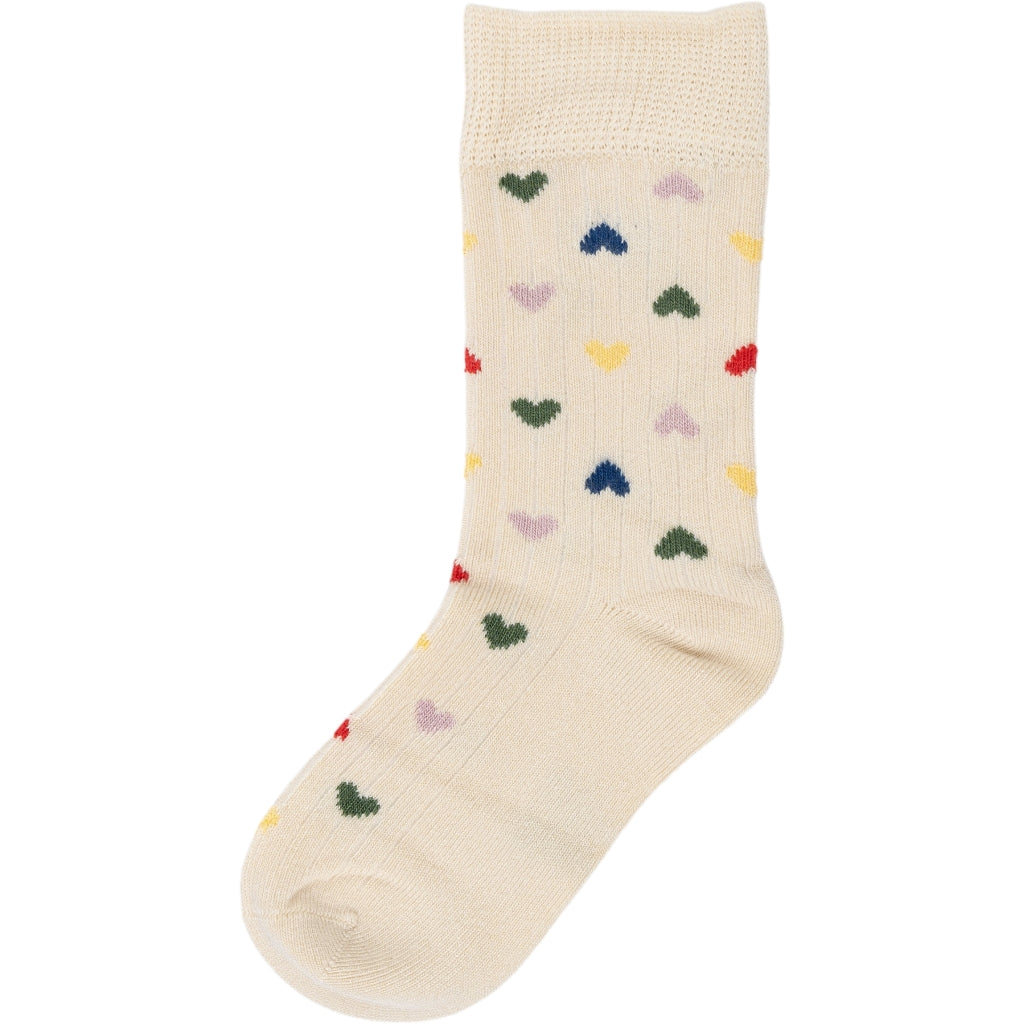 MINIPOP MiniPop® Bamboo Heart Socks Socks Off white heart