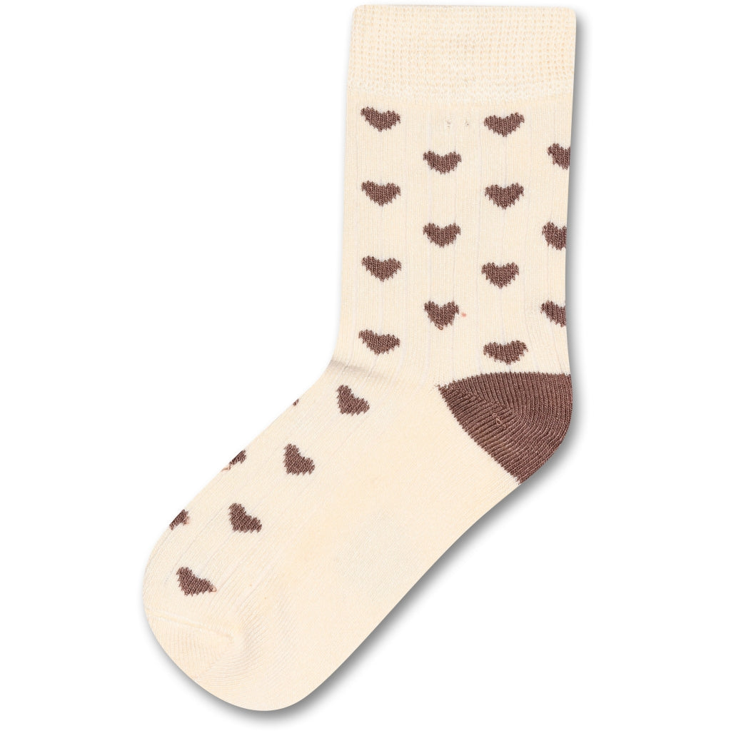 MINIPOP MiniPop® Bamboo Heart Socks Socks Tuscany Brown