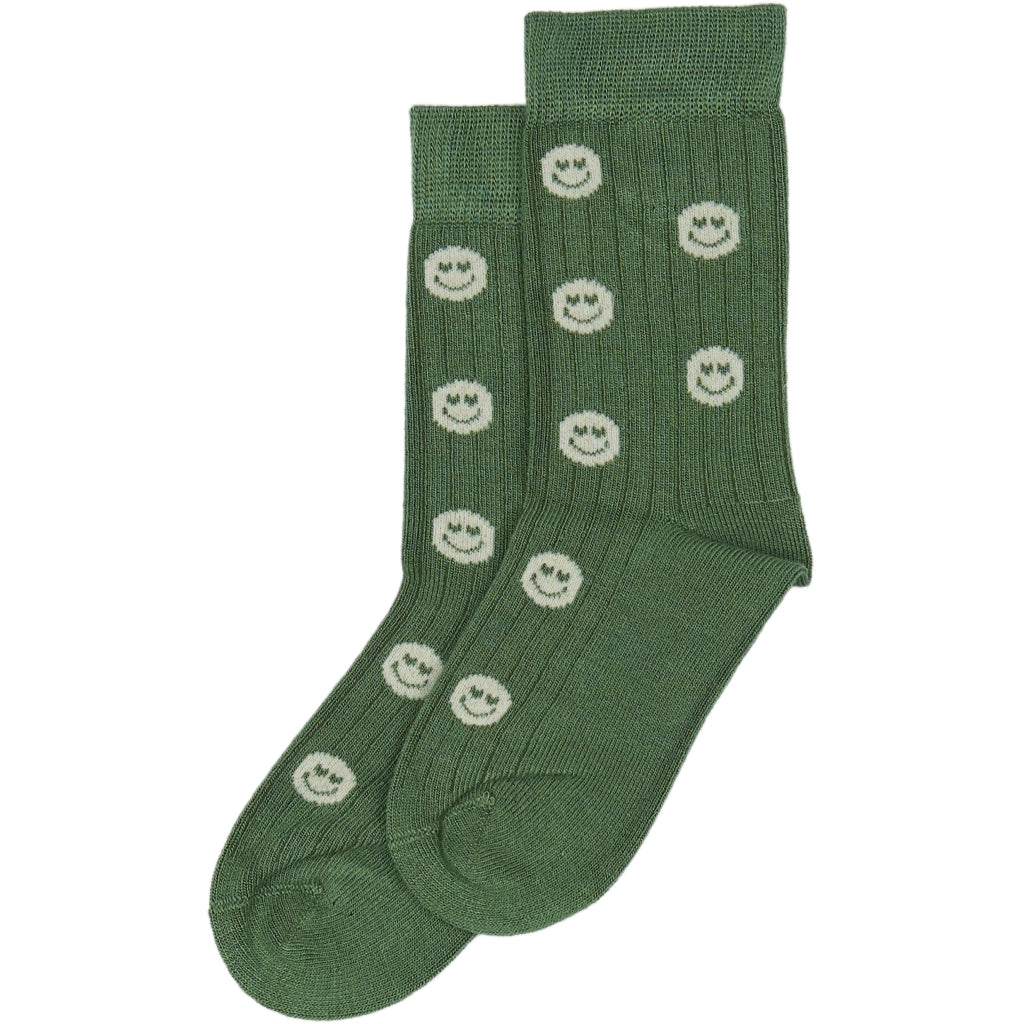MINIPOP MiniPop® Bamboo Motif Socks Socks Green smilie