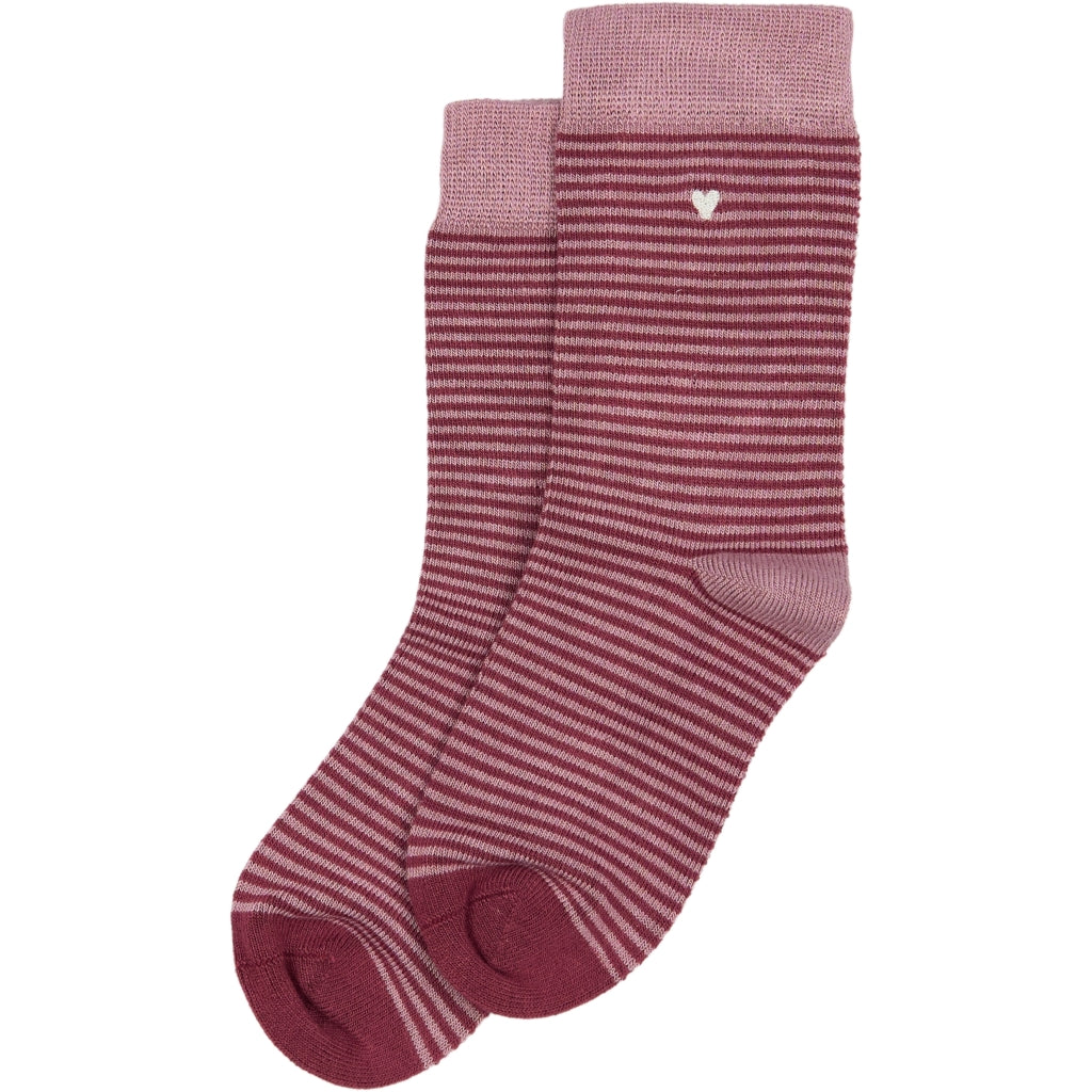 MINIPOP MiniPop® Bamboo Socks Socks Pale Pink/Burgendy