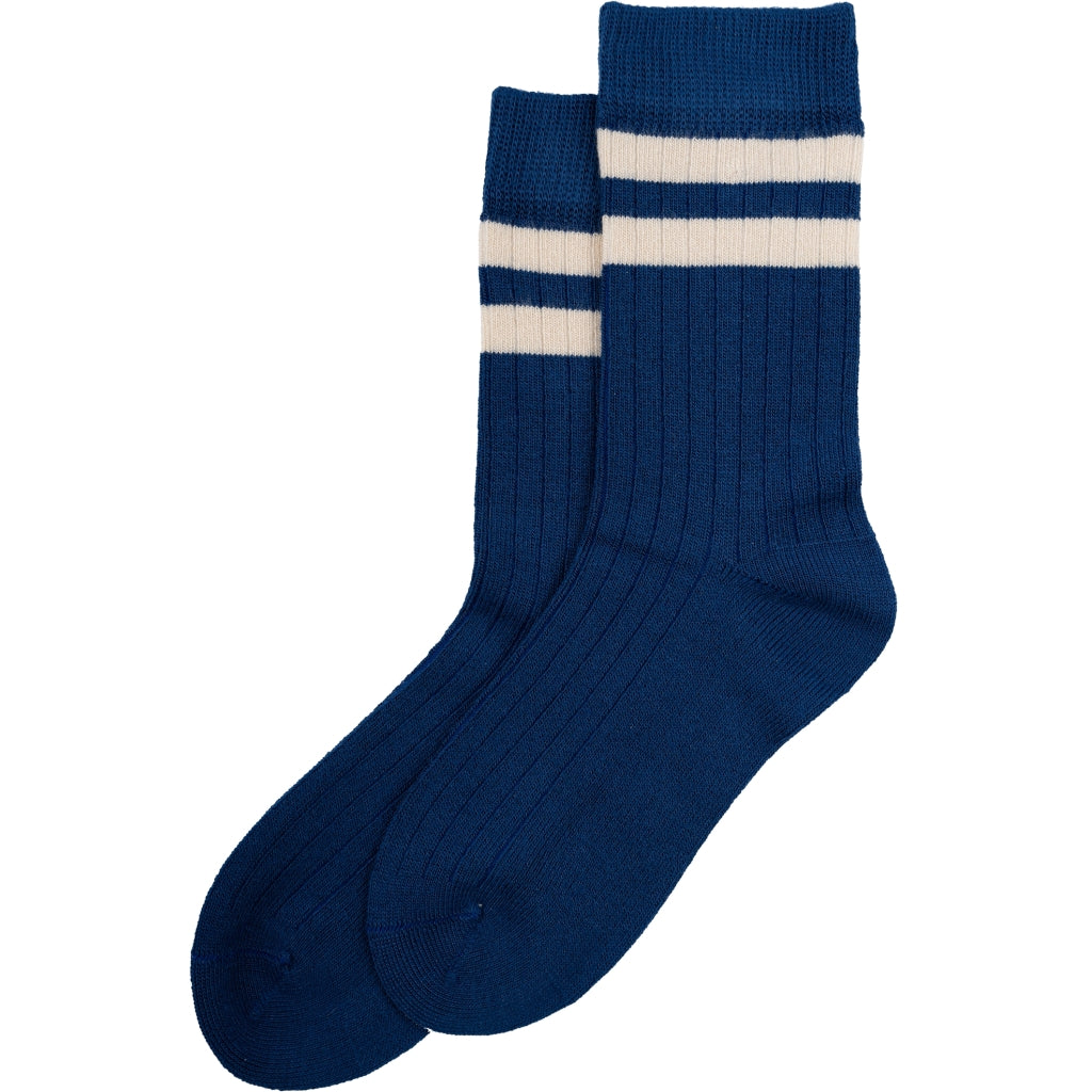 MINIPOP MiniPop® Bamboo Socks Sport Socks Deep Cobalt/Off White