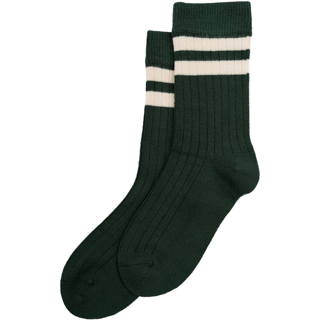 MINIPOP MiniPop® Bamboo Socks Sport Socks Emerald Green/Off White