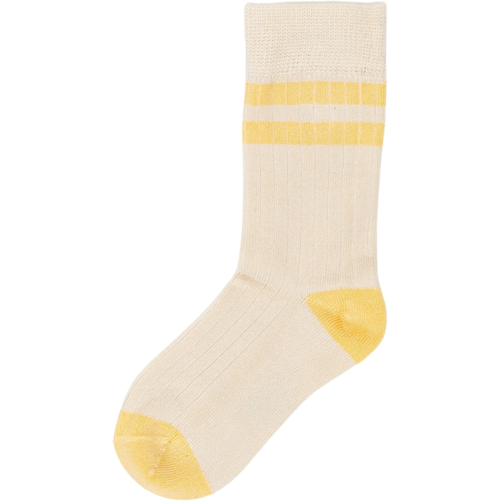 MINIPOP MiniPop® Bamboo Socks Sport Socks Off white/yellow sun