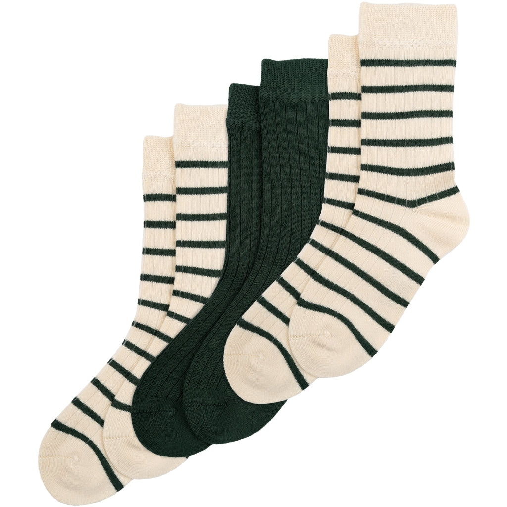 MINIPOP MiniPop® Noos Bamboo Socks 3 Pcs Socks Emerald green