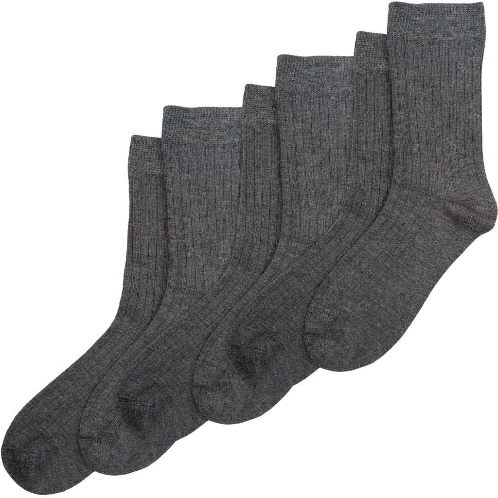 MINIPOP MiniPop® Noos Bamboo Socks 3 Pcs Socks Dark Grey Melange