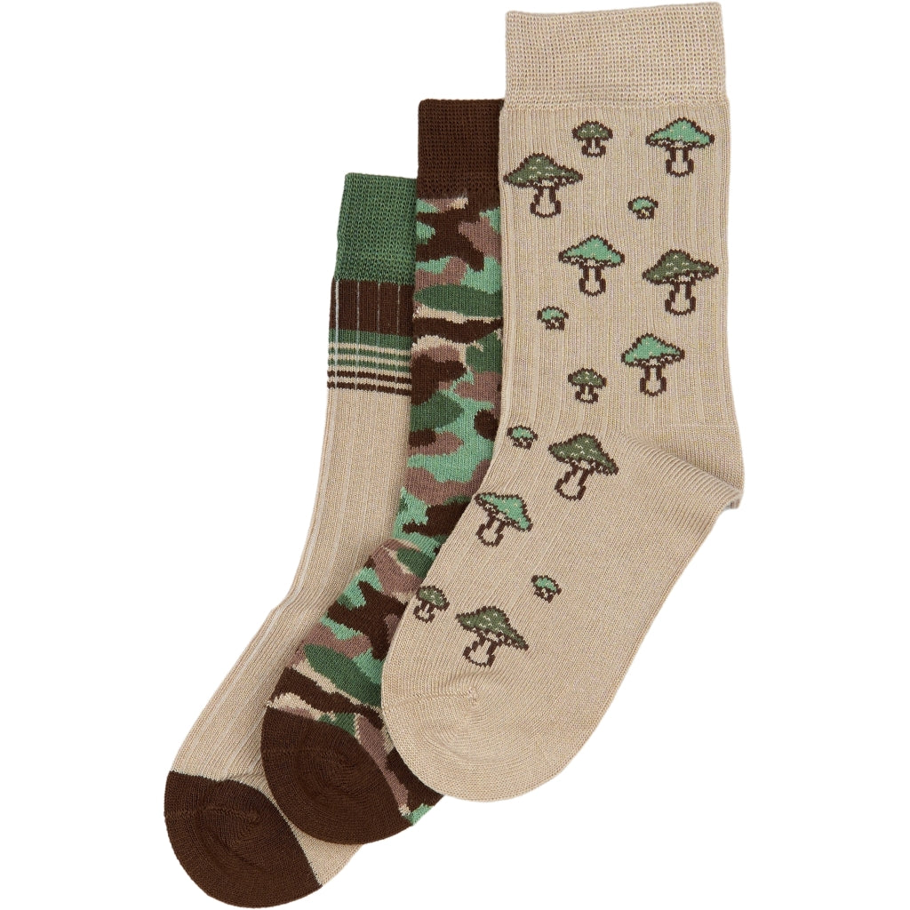 MINIPOP MiniPop® Season Bamboo Socks 3 Pcs Socks Brown Mix