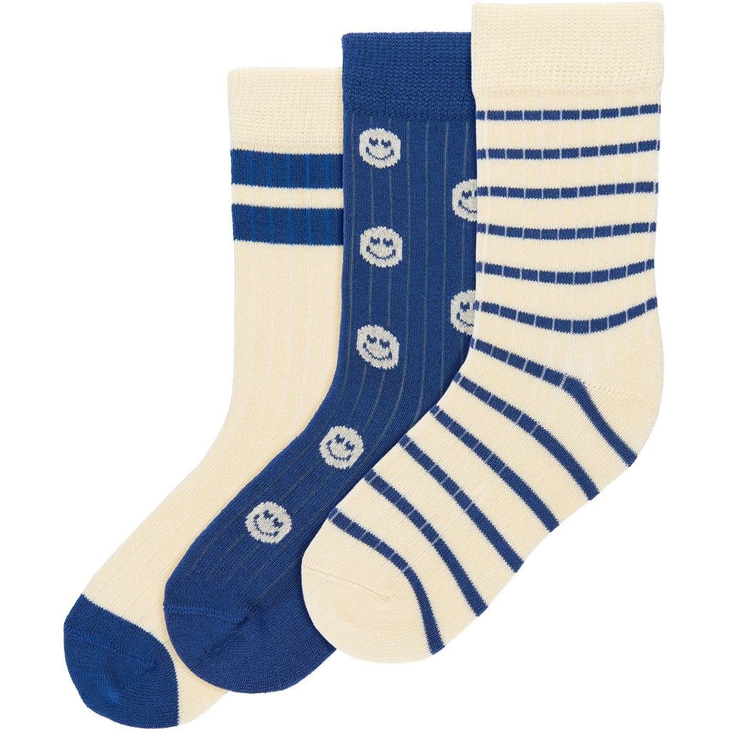 MINIPOP MiniPop® Season Bamboo Socks 3 Pcs Socks Cobalt Mix