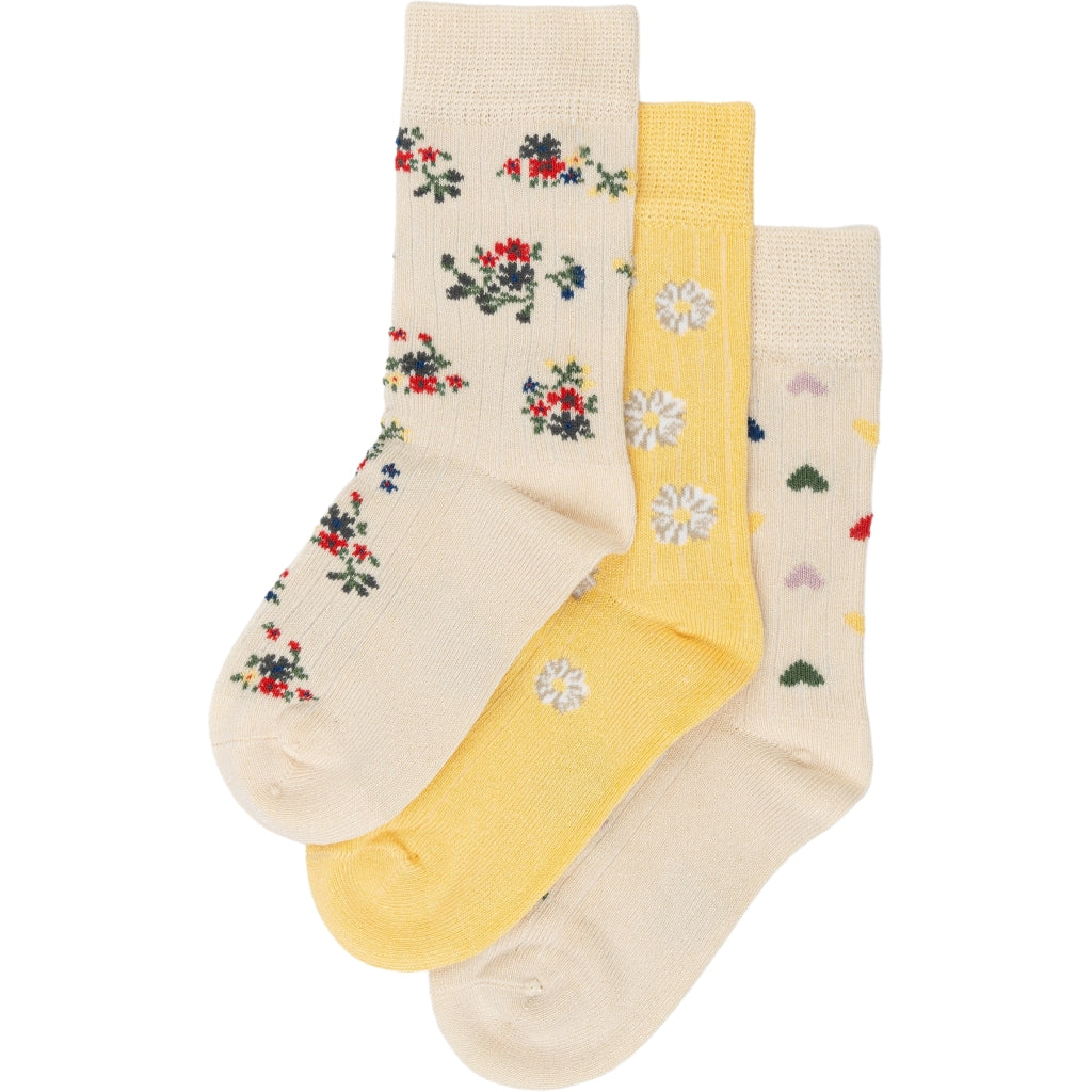 MINIPOP MiniPop® Season Bamboo Socks 3 Pcs Socks Flower mix