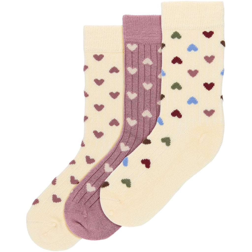 MINIPOP MiniPop® Season Bamboo Socks 3 Pcs Socks Heart Mix