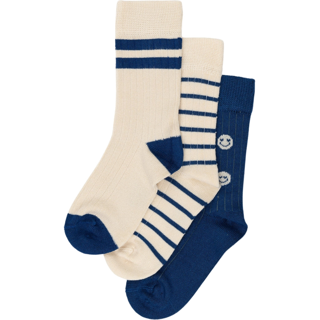 MINIPOP MiniPop® Season Bamboo Socks 3 Pcs Socks cobalt mix