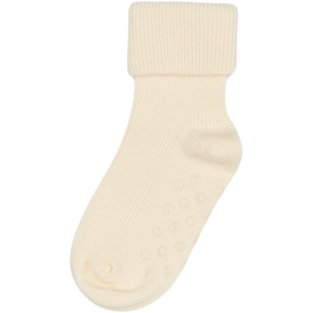 MINIPOP Minipop Bamboo Baby Non Slip Socks Off White