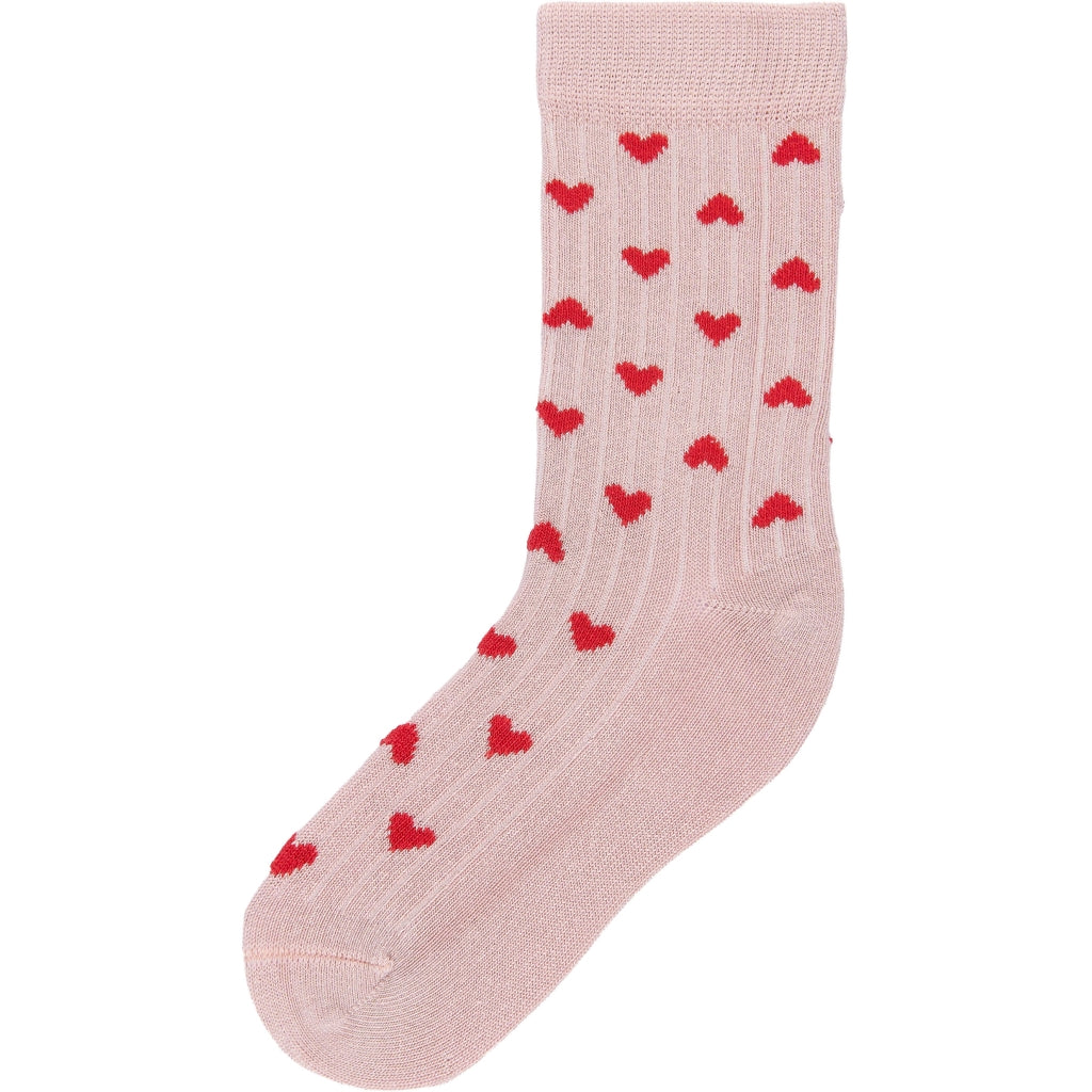 MINIPOP Minipop Bamboo heart socks 3 pack Socks Rose heart