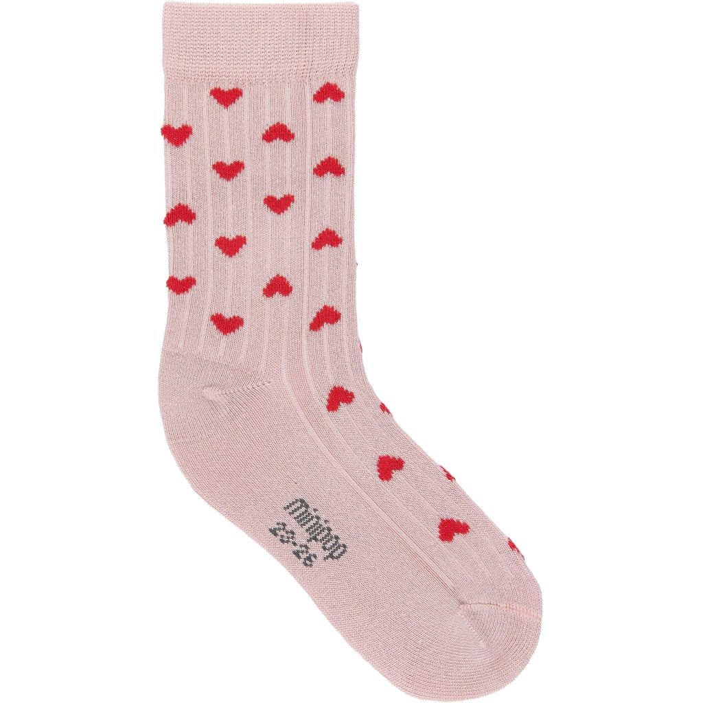 MINIPOP Minipop Bamboo heart socks 3 pack Socks Rose heart
