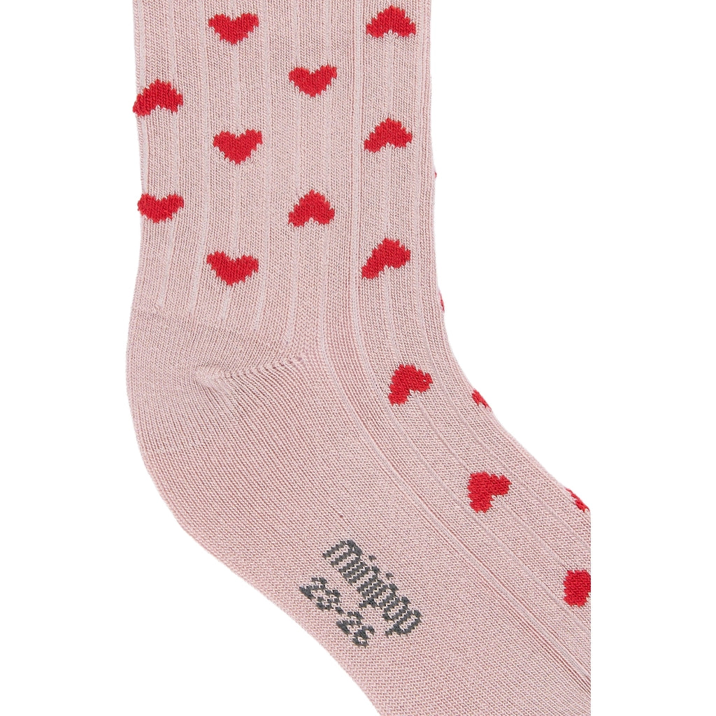 MINIPOP Minipop Bamboo heart socks 3 pack Socks Rose heart