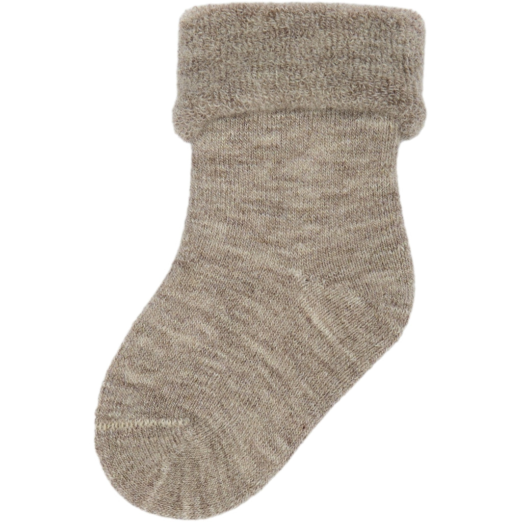 MINIPOP Minipop Wool Baby Sock Socks Brown Melange