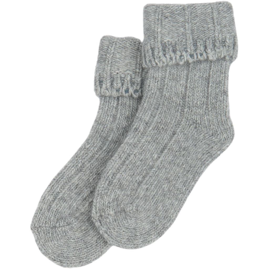 MINIPOP Minipop Wool Heavy Baby Sock Socks Light Grey Melange