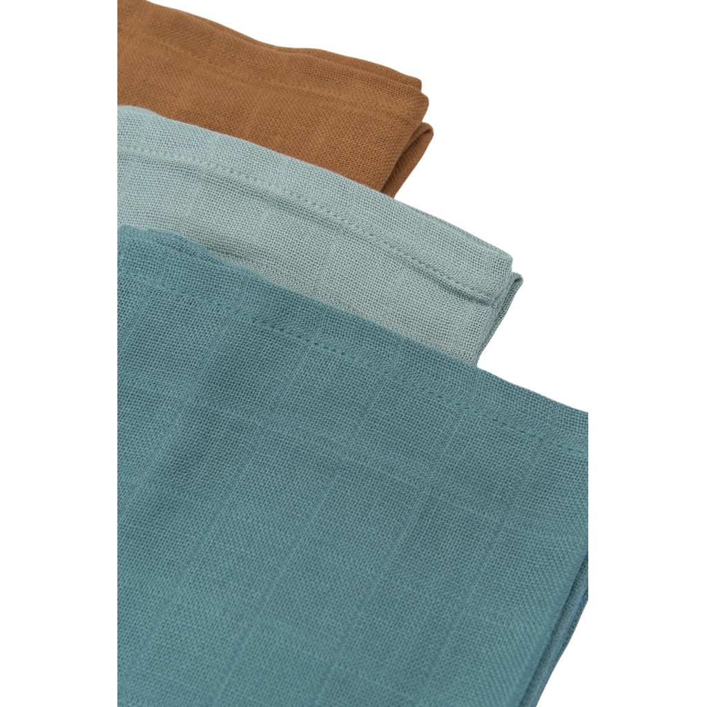 Fabelab Muslin Cloth 4-pack - Air Plane Blue Swaddles & Muslin Cloths Goblin Blue