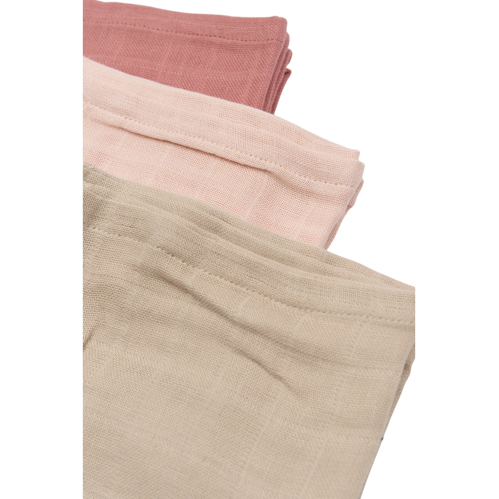 Fabelab Muslin Cloth 4-pack - Air Plane Rose Swaddles & Muslin Cloths Ash Rose