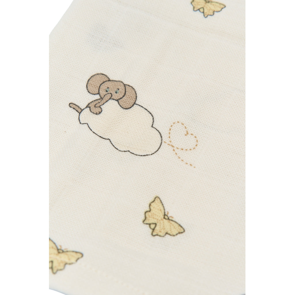 Fabelab Muslin Cloth 4-pack - Elephant On The Air Swaddles & Muslin Cloths Oxford Tan