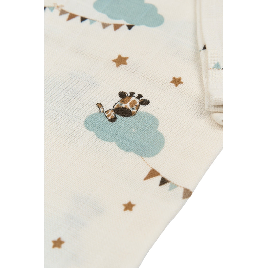 Fabelab Muslin Cloth 4-pack - Giraffe On The Air Swaddles & Muslin Cloths Wood Thrush