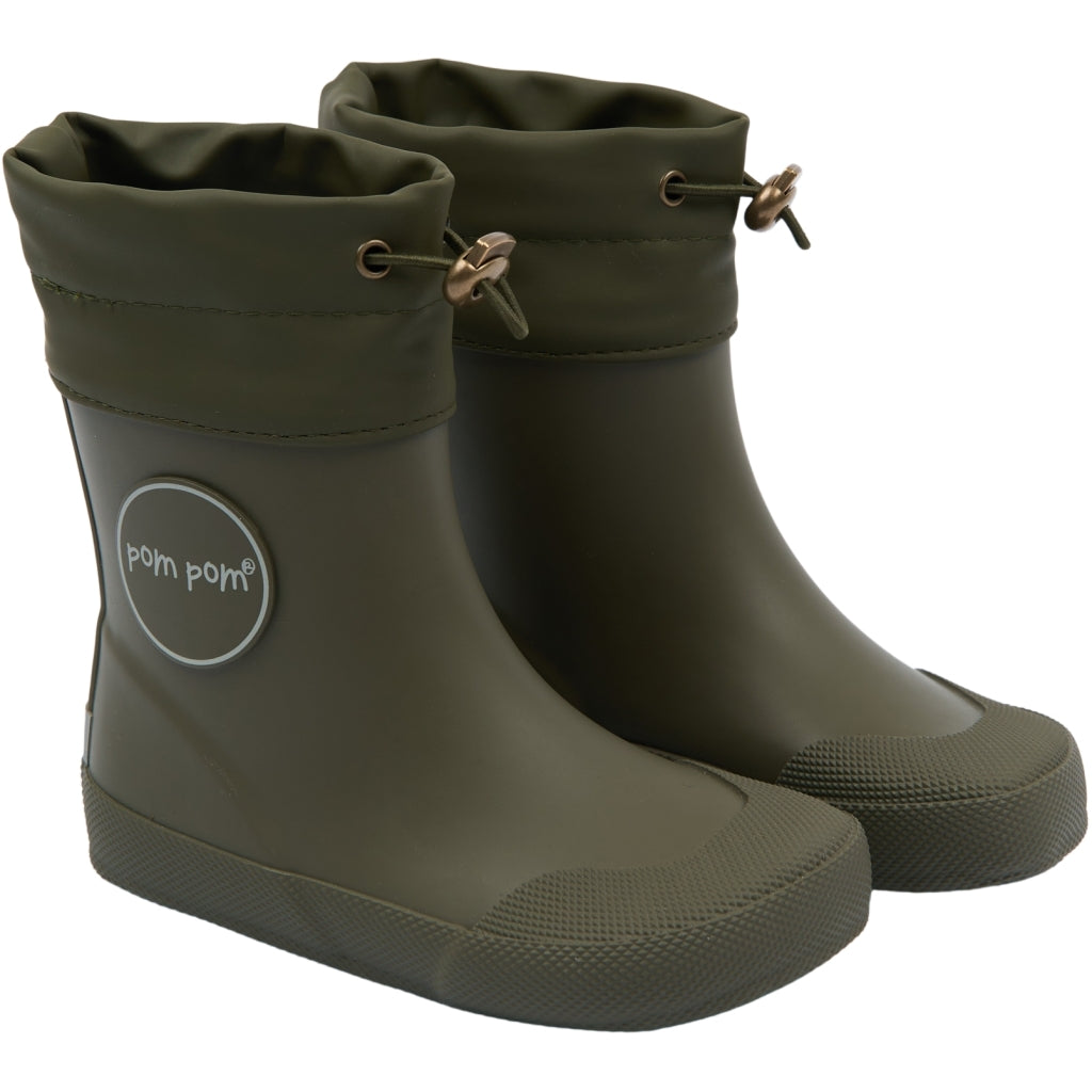 POM POM PMBell Barefoot Gumboots Rubber Boots Ivy Green